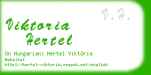 viktoria hertel business card